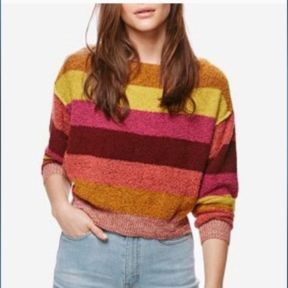 FREE PEOPLE Candyland pullover stripe sweater - Picture 6 of 6